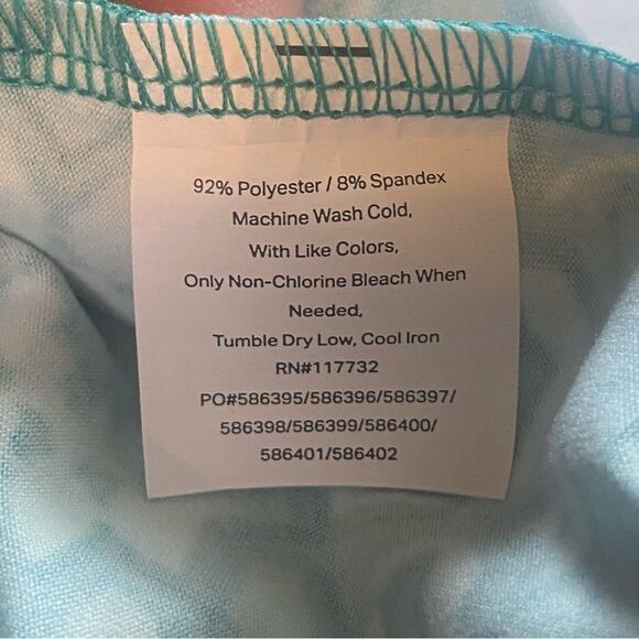 Tranquility By Colorado Clothing New W/Tags Kaleidoscope Teal Skort Size XXL - Picture 4 of 9